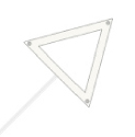 Slim panel LED triangle